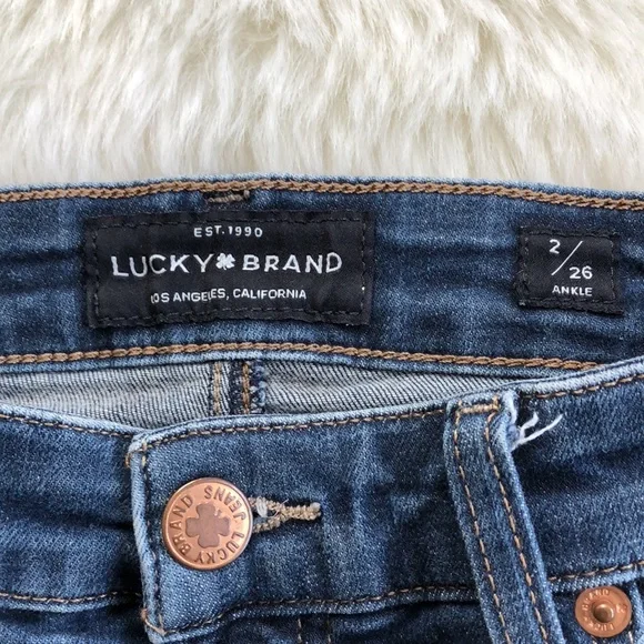 Lucky Brand Bridgette Skinny Ankle Jeans Size 2/26 - Picture 3 of 8